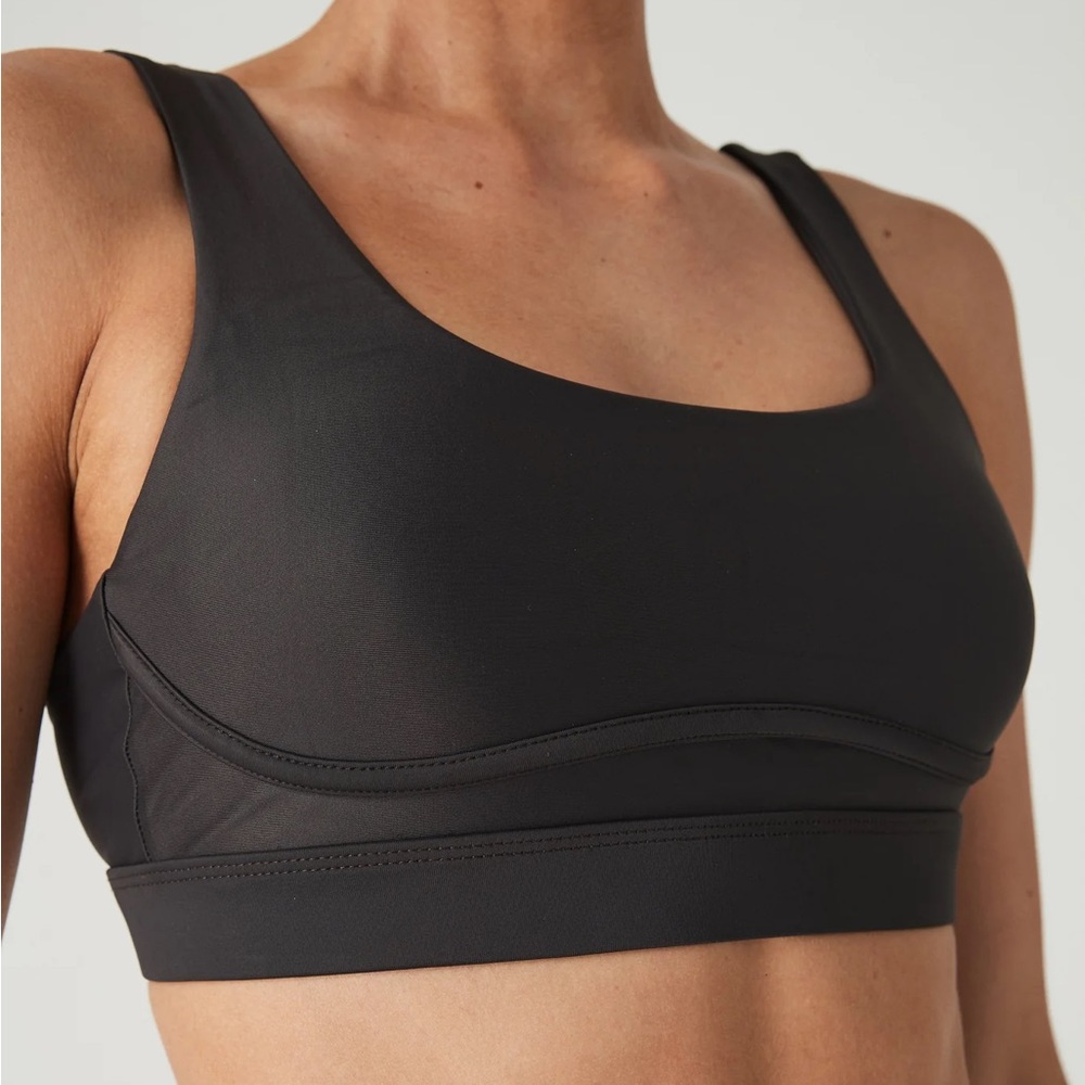 108 Sportif Celine Bra Crop Licorice Size Small